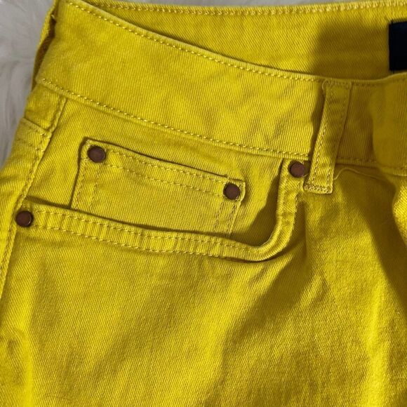 Boden Soho Skinny Yellow Ankle Crop Jean Sz 10R - Picture 10 of 11